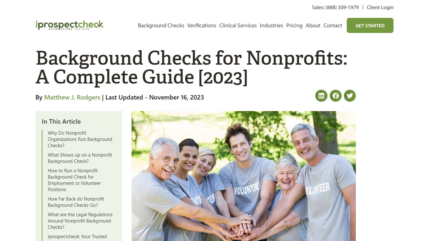 Background Checks for Nonprofits: A Complete Guide [2023] - iprospectcheck