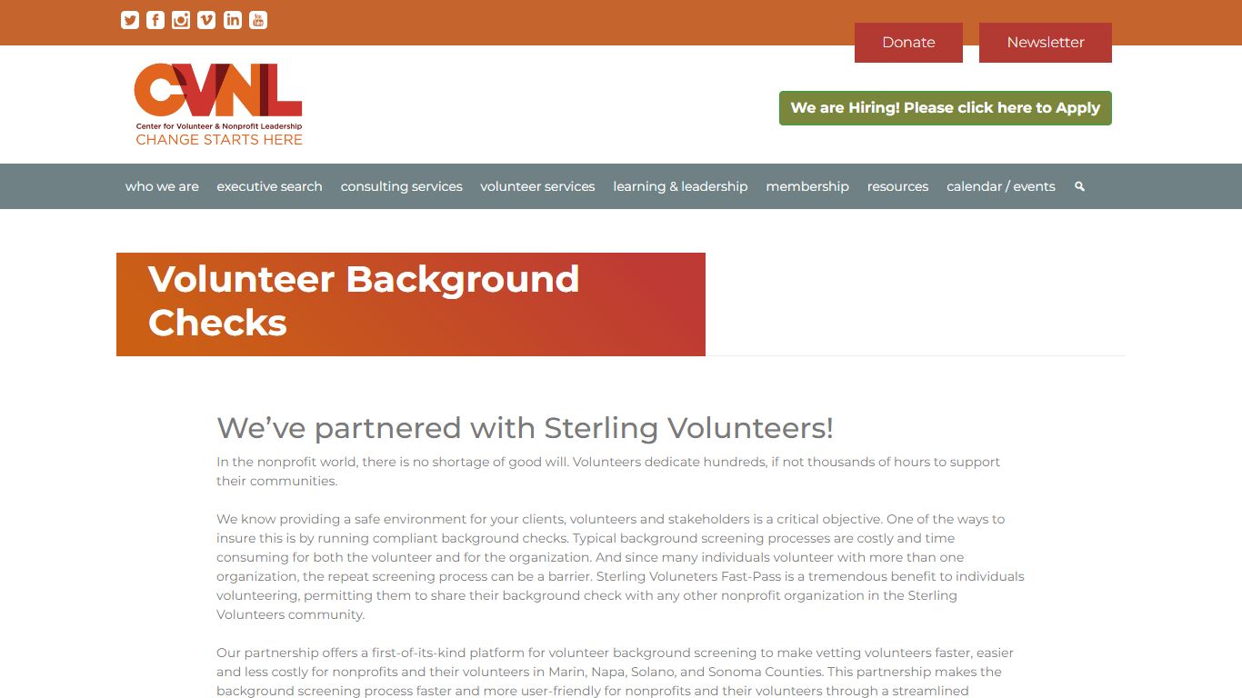 Volunteer Background Checks – Center for Volunteer & Nonprofit ... - CVNL